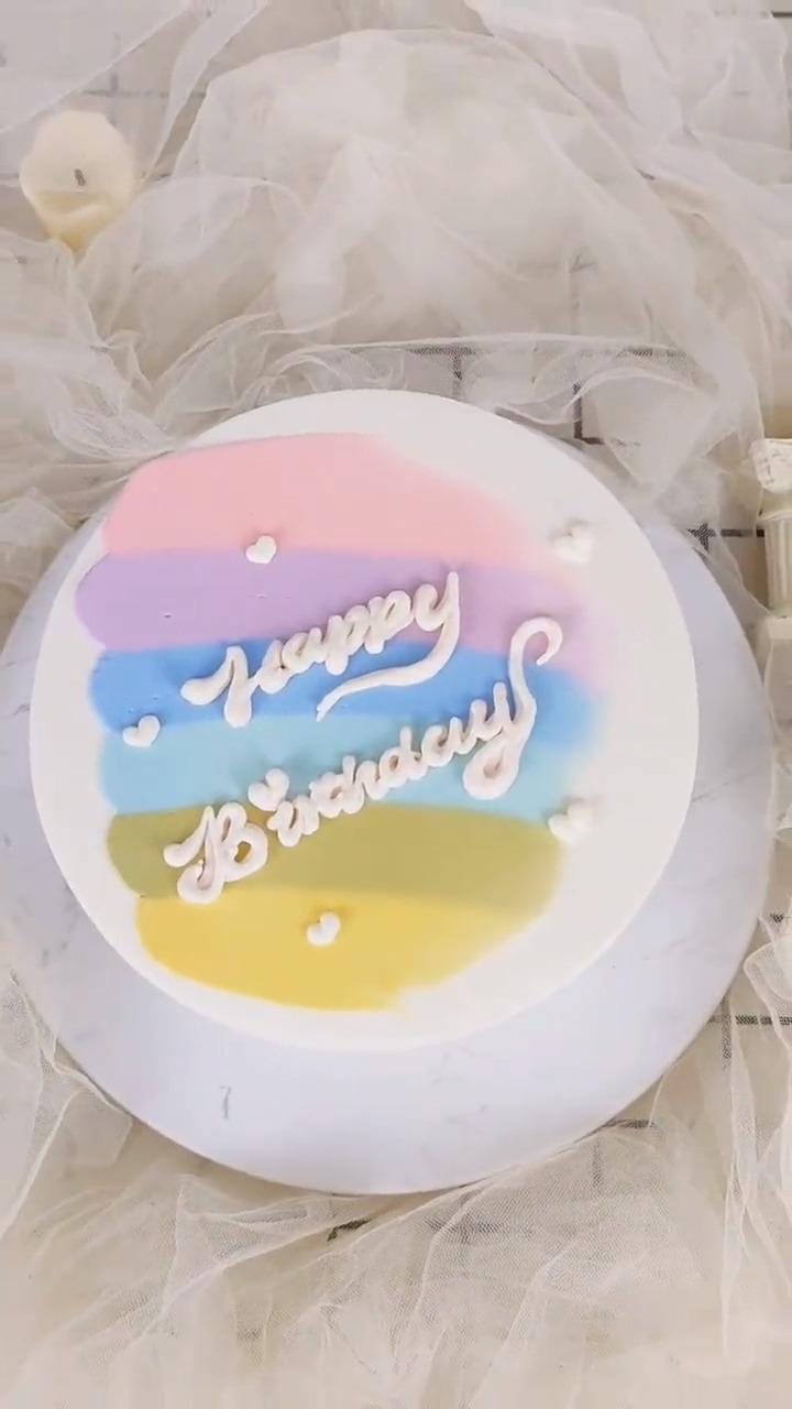 美食#彩虹蛋糕,超简单教程