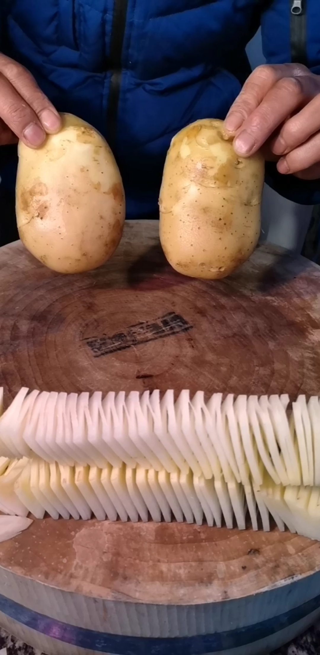 优秀如我#土豆菱形片常规切法