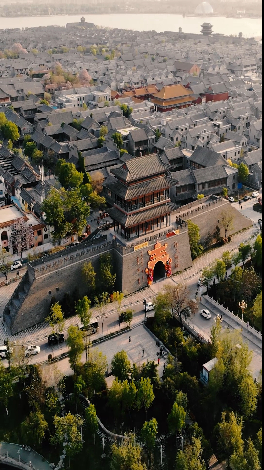 中国最大水上古城.山东聊城东昌府.