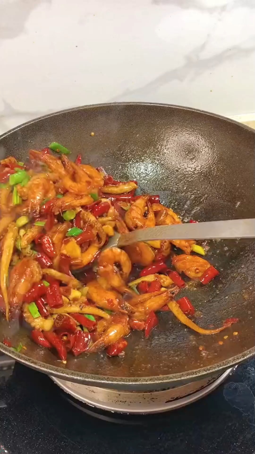 美食#干锅鱿鱼虾