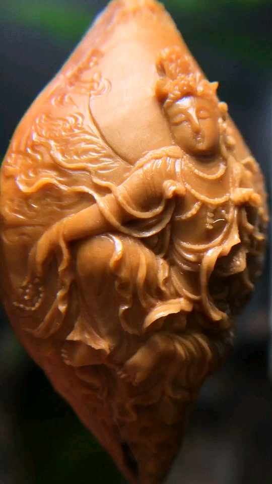 核雕界雕刻观音顶级雕刻大师【范婷】作品 啥叫雕工?来自己欣赏!