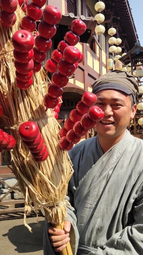 偶遇我家老哥哥穿越古代卖糖葫芦还有点不好意思