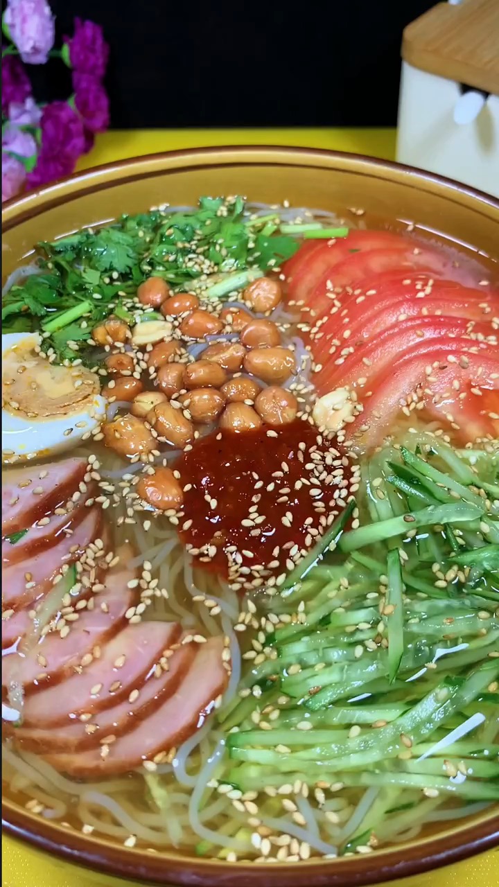 美食辣酱冷面做法朝鲜冷面