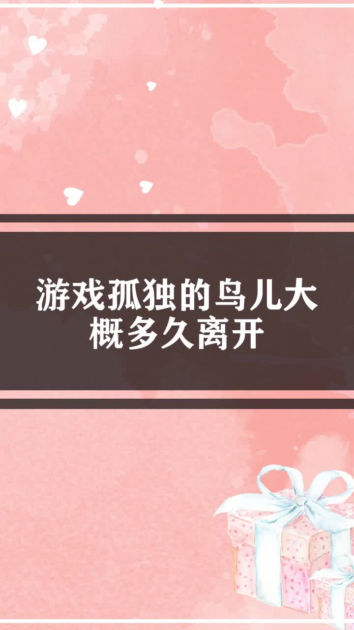 游戏孤独的鸟儿大概多久离开