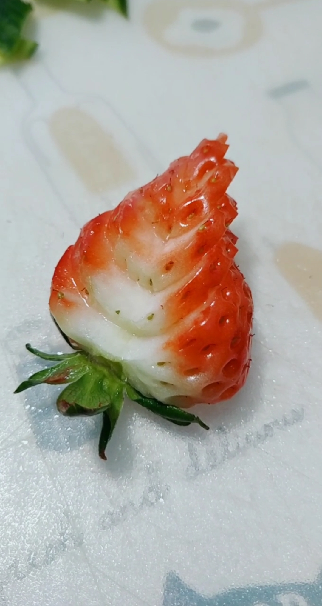 草莓花样切法图片图片