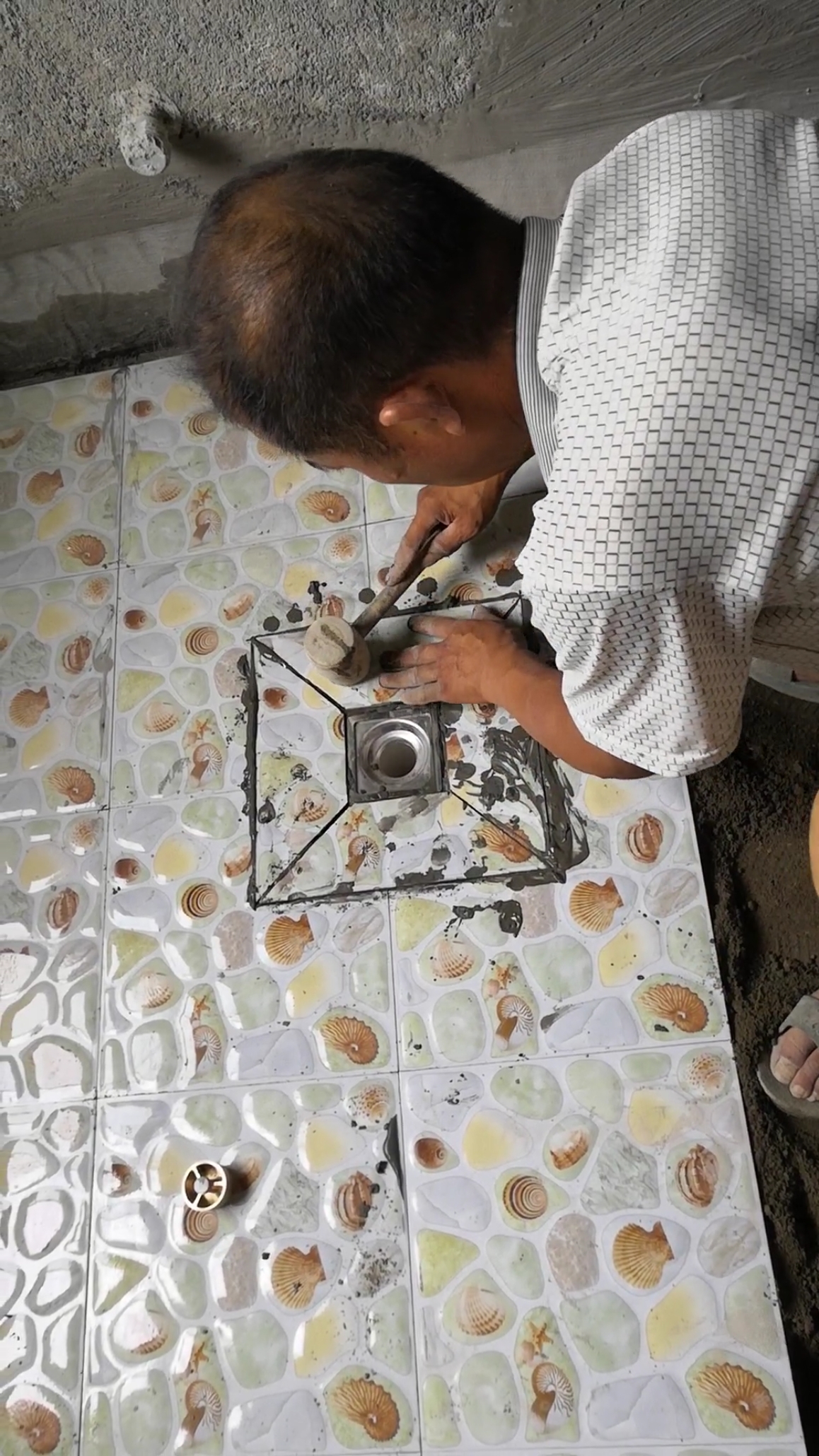 卫生间地漏z造型,第一次这么弄,有没有大神指教指教,评论区留言.