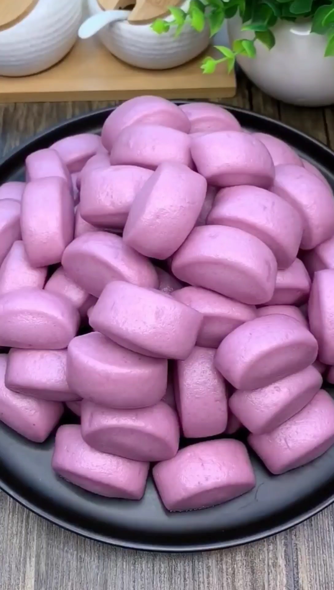 美食#紫薯小馒头