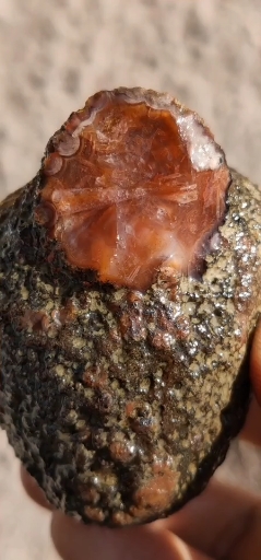 战国红玛瑙原石红缟玛瑙原石明料