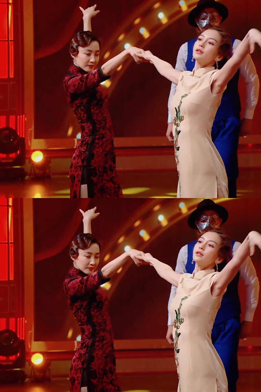 baby,关晓彤,王丽坤旗袍舞台来了,三美同台!