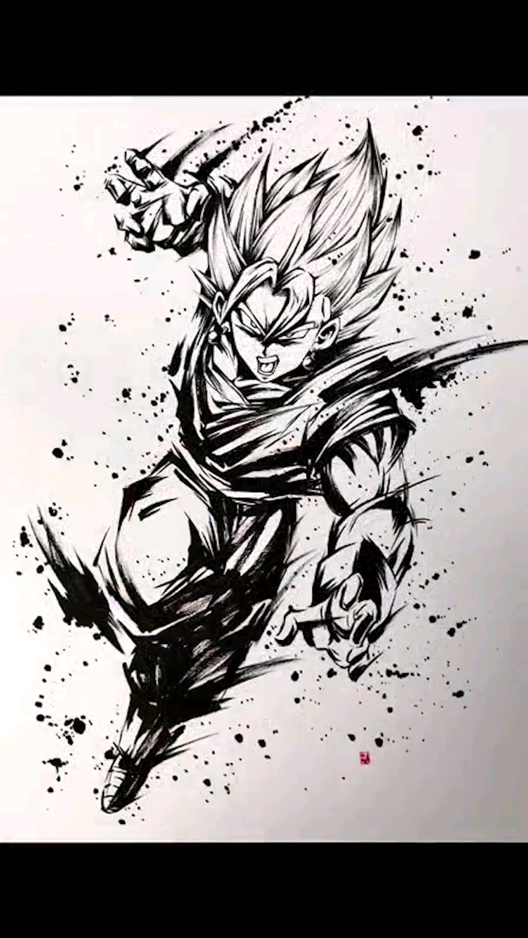 动漫#【七龙珠手绘】孙悟空:一本漫画,耗一整个暑假