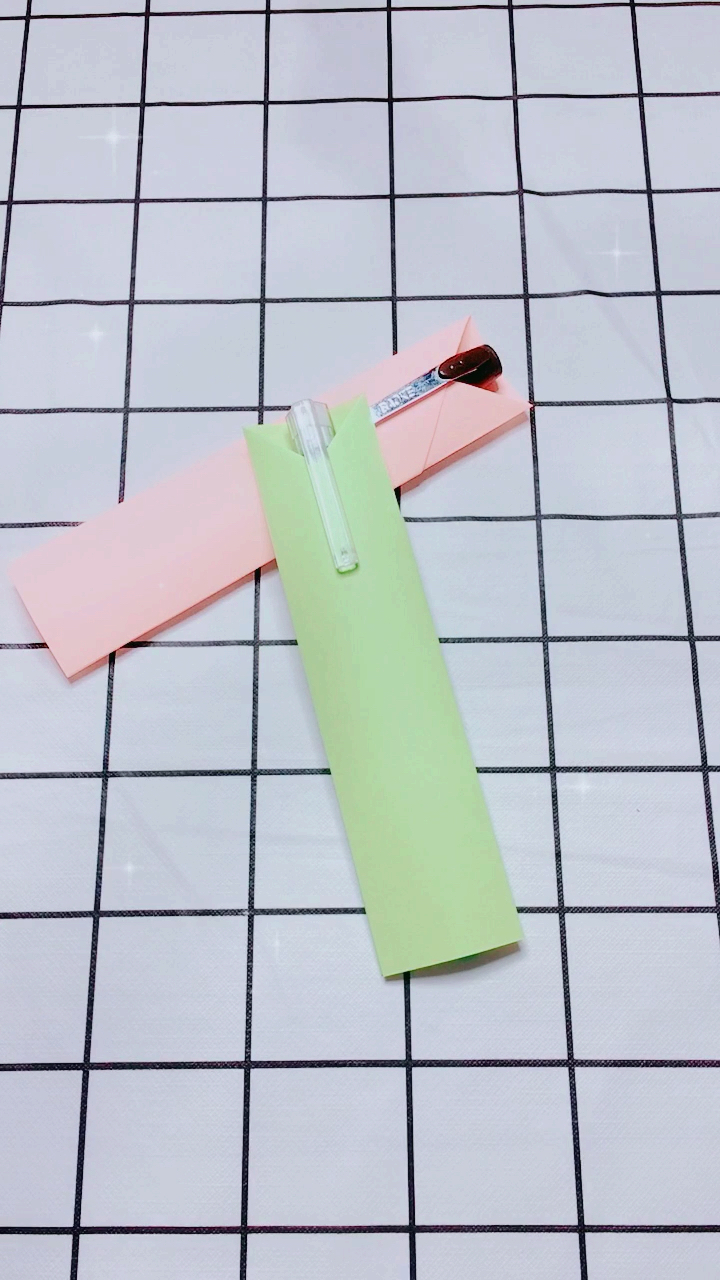 手工折纸#女生必备小笔袋