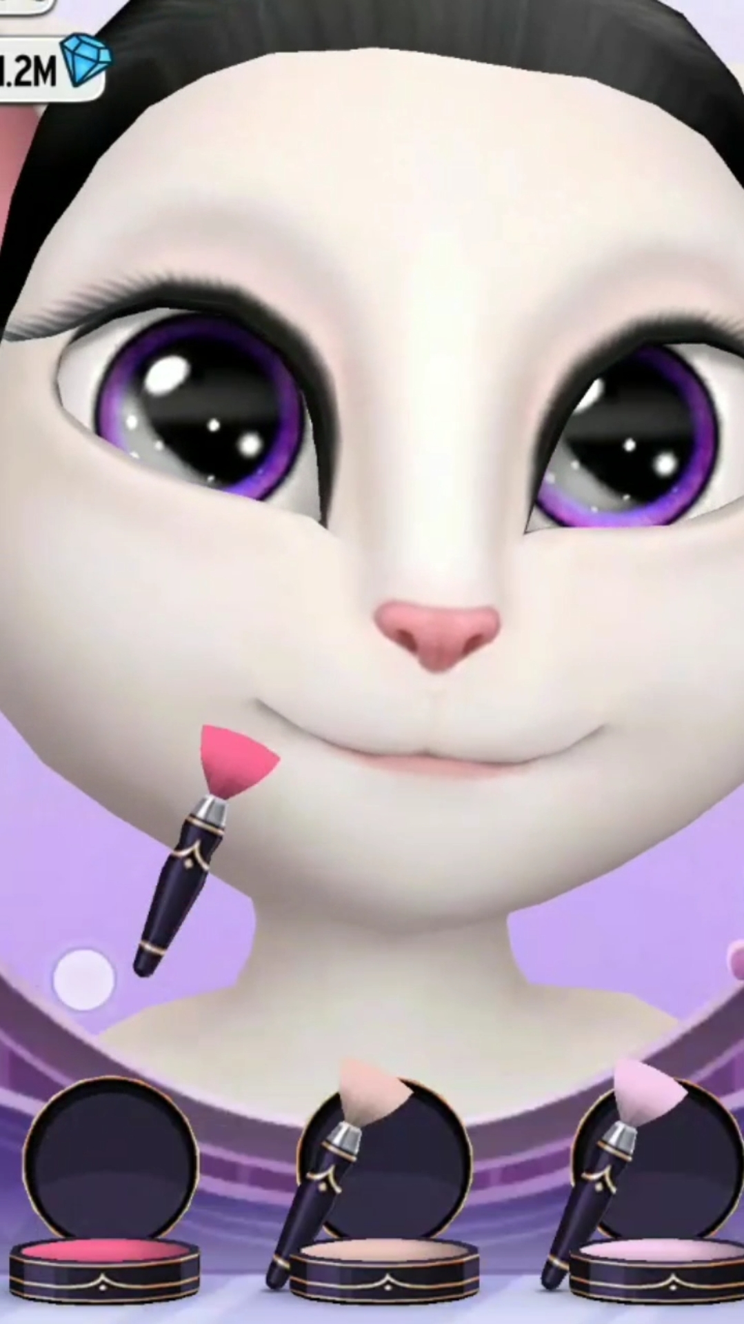 安吉拉直播化妆啦!