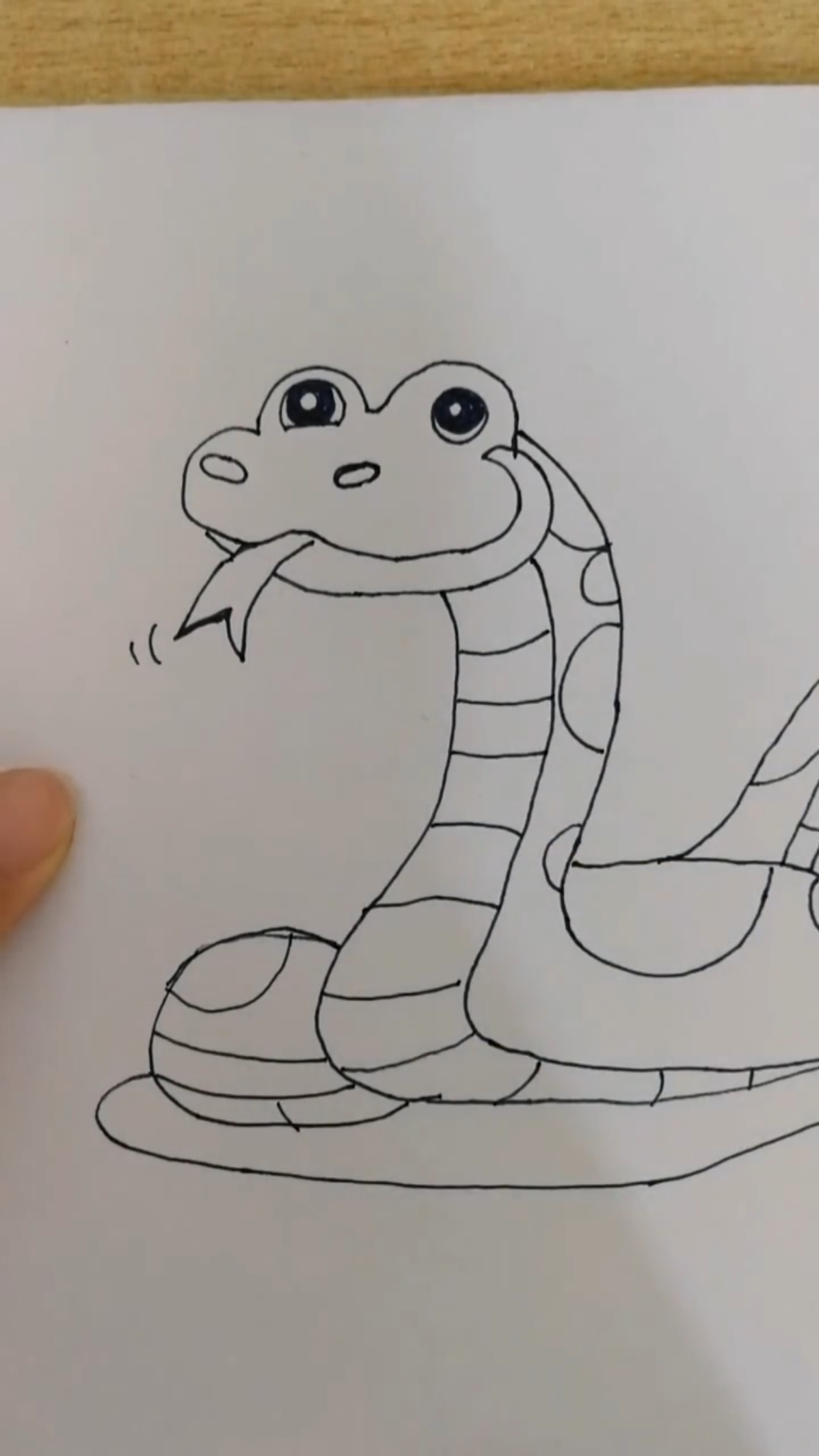 学画大蟒蛇恐怖图片
