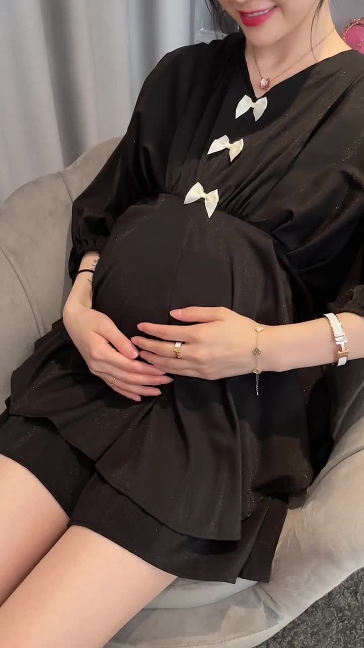 8个月的孕妇照片图片