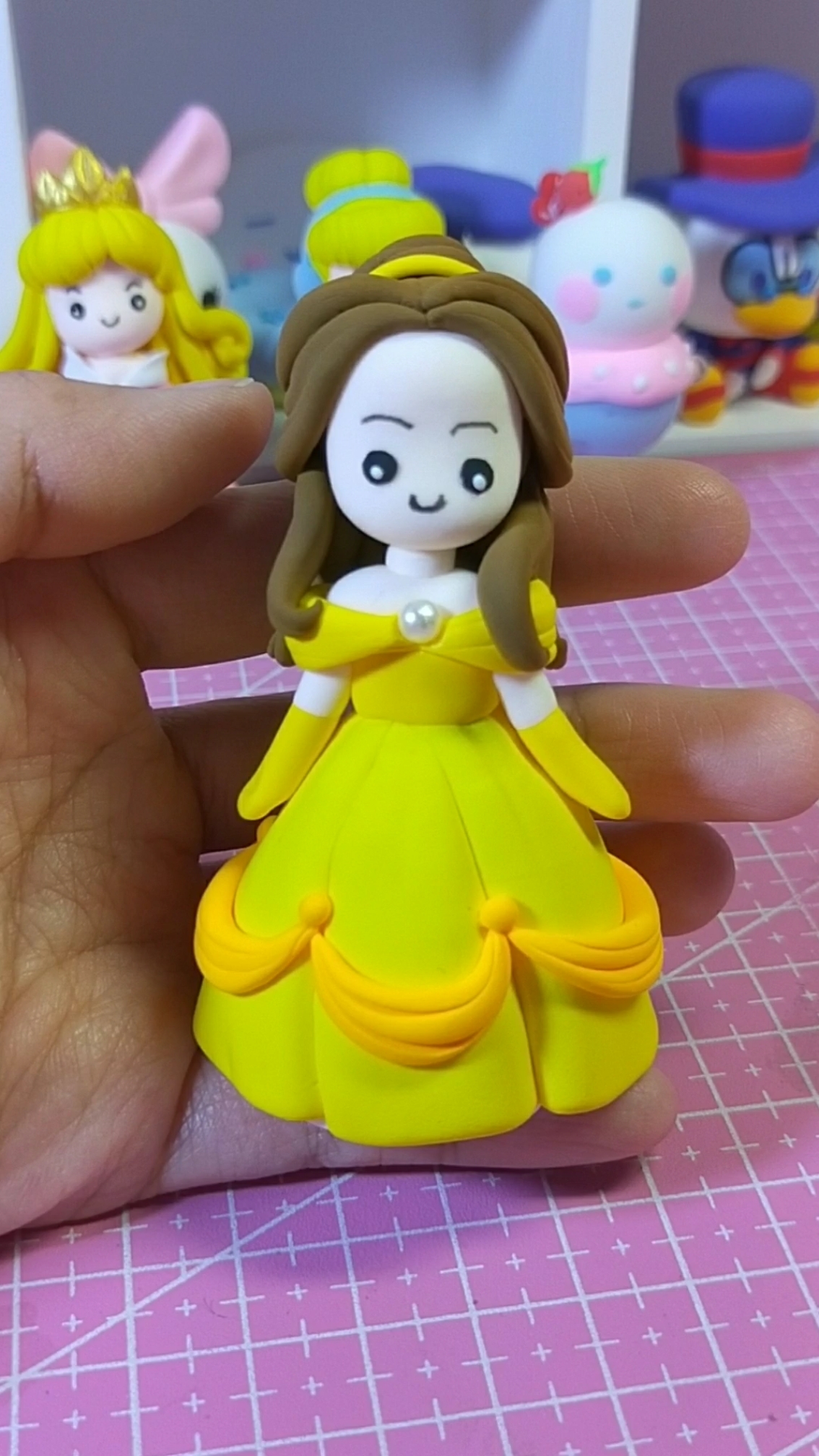 超轻粘土#迪士尼贝儿公主,出自美女与野兽