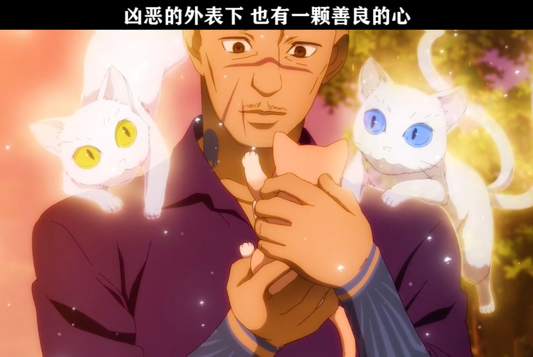 动漫#大叔把猫养成了猫又,人真的不可貌相啊