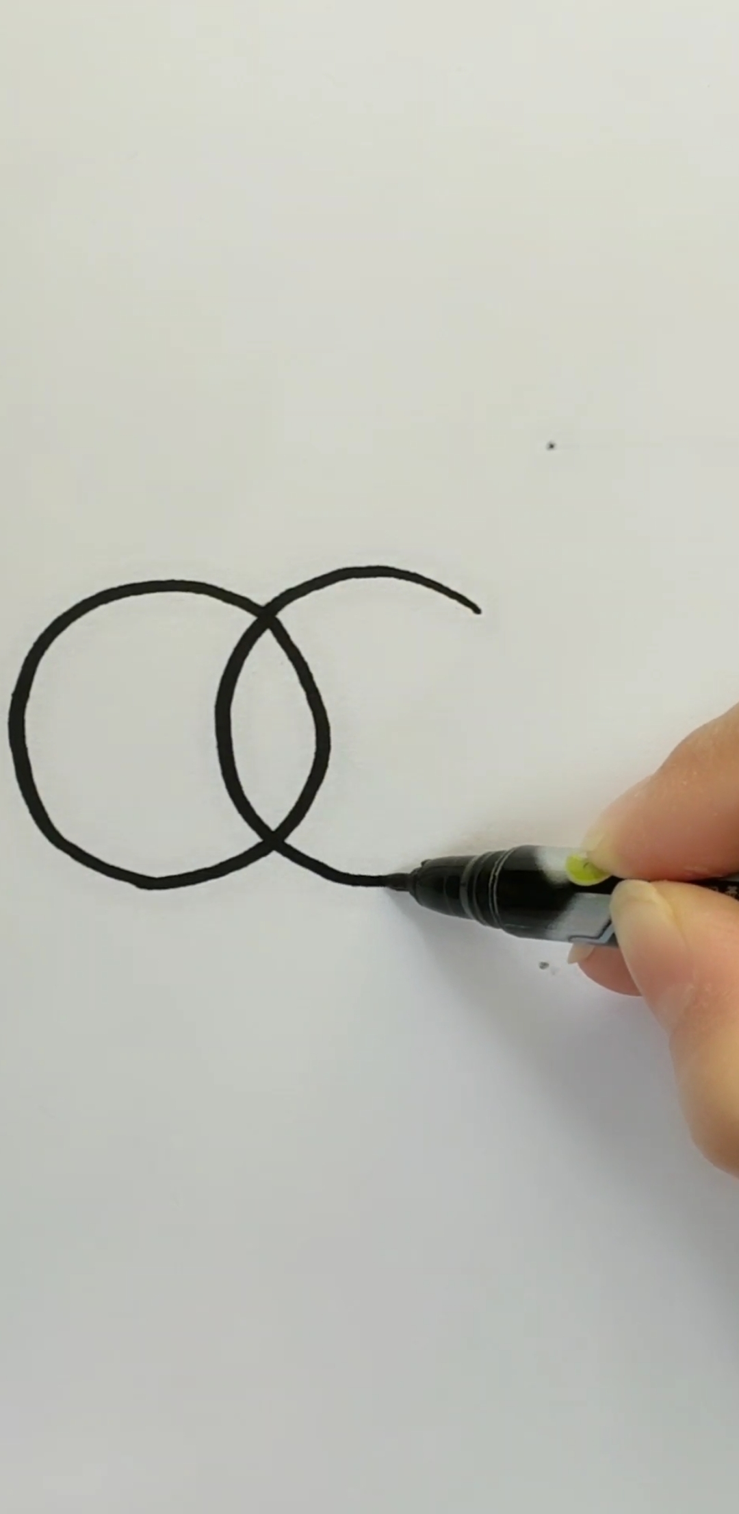 我要上热门#超简单一笔画圆