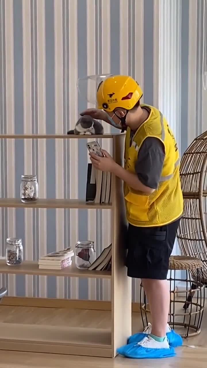 外卖小哥太可爱了