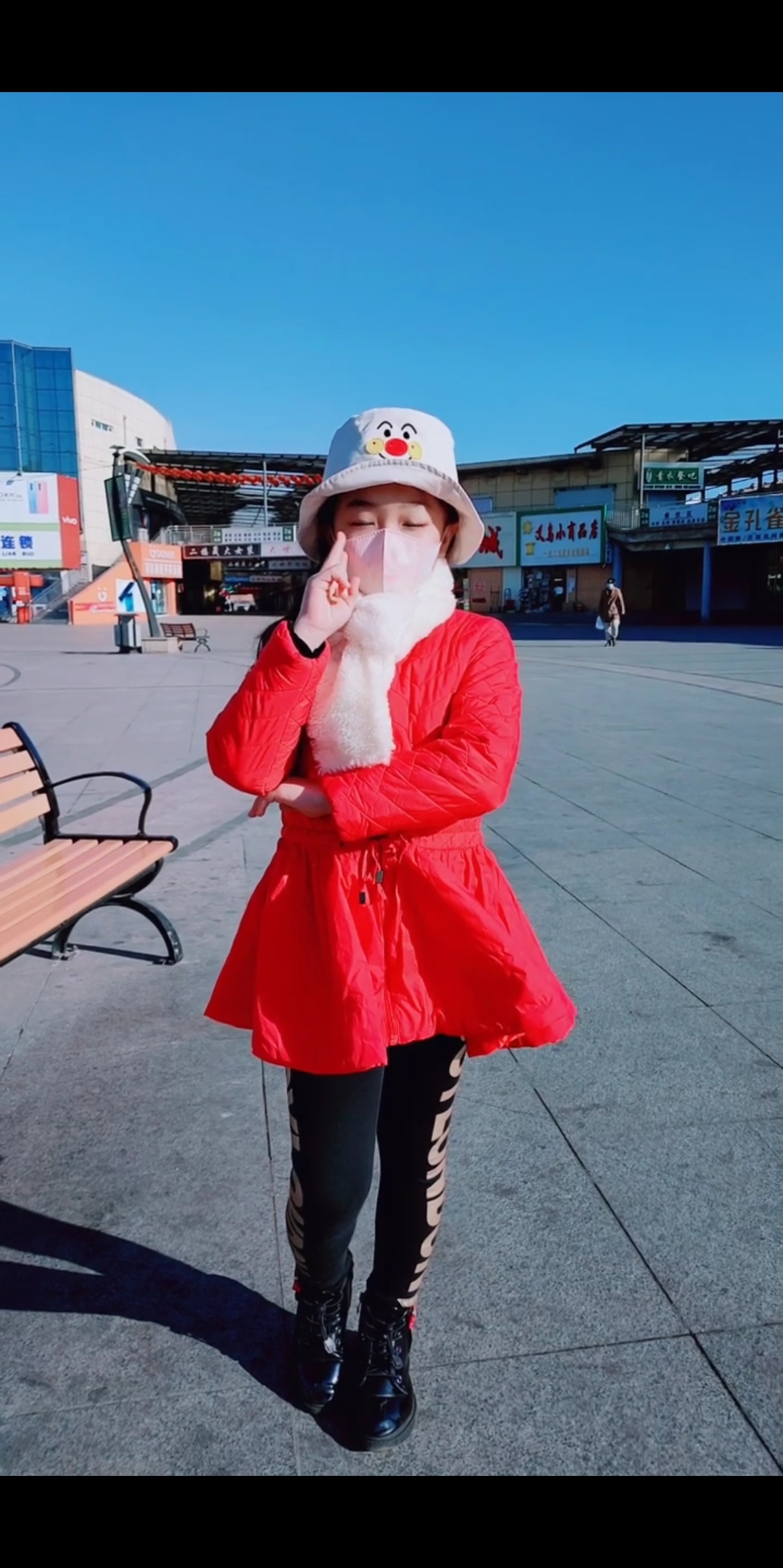 全民正能量#东北的小女孩儿早上来晨练了