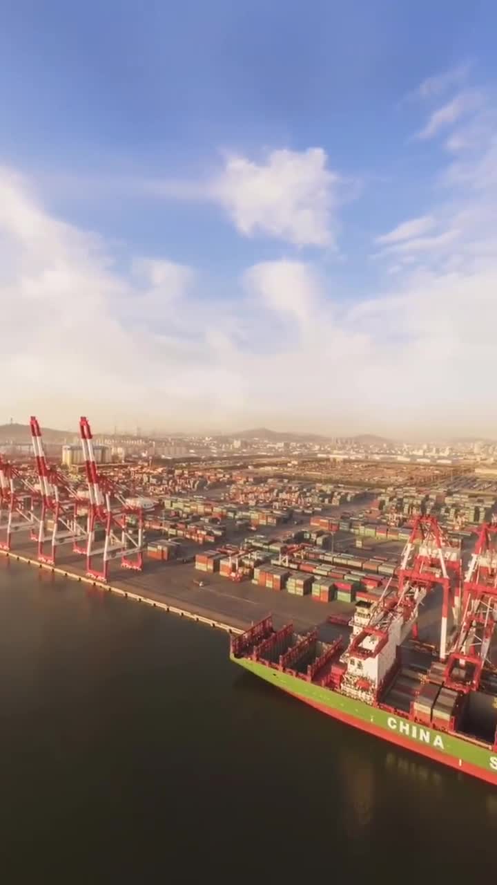 航拍辽宁省营口市,有关外上海的美称,俯瞰城市让人震撼!