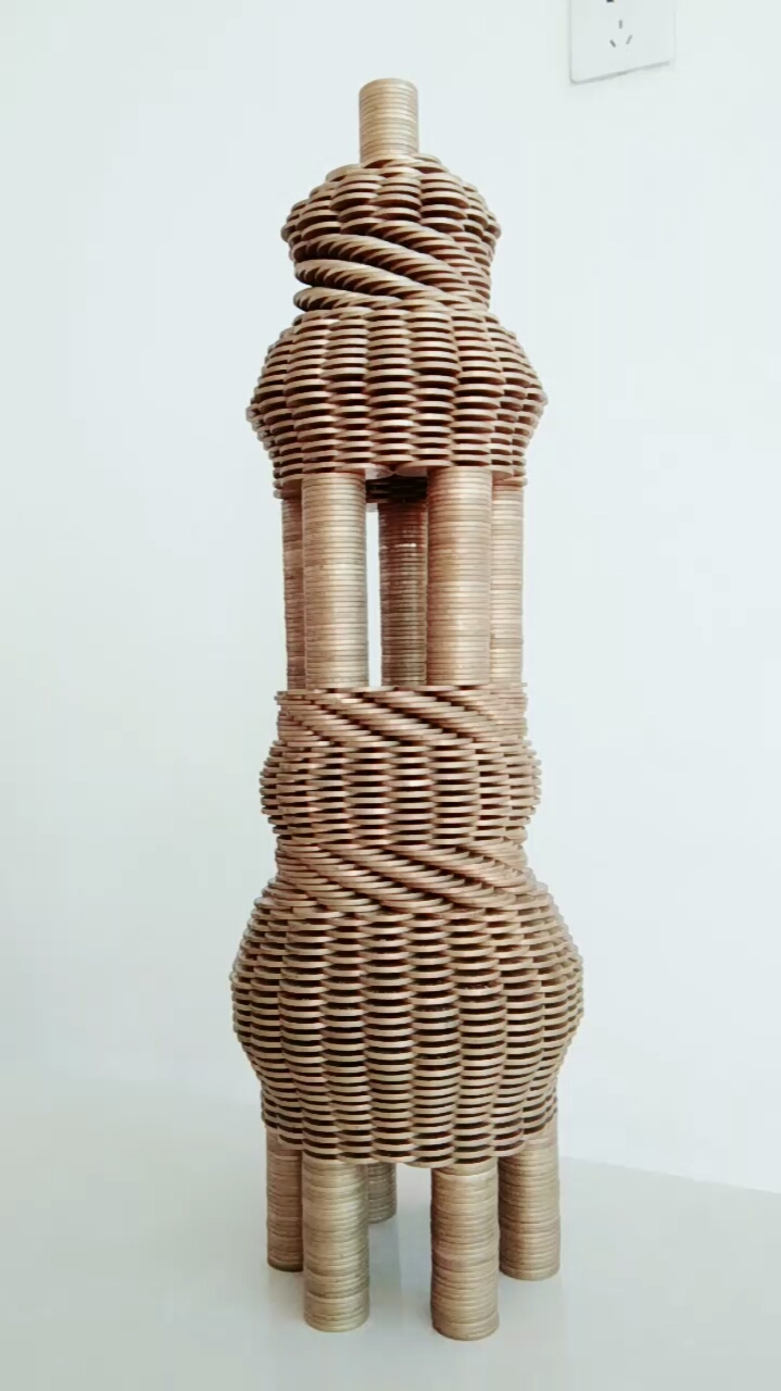 5角硬币摆的造型好看吗?