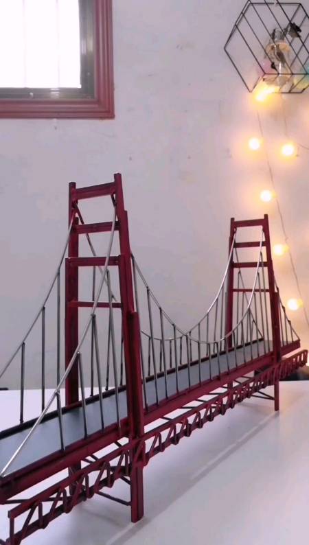 铁艺大桥,喜欢的朋友点关注,下期更新制作过程