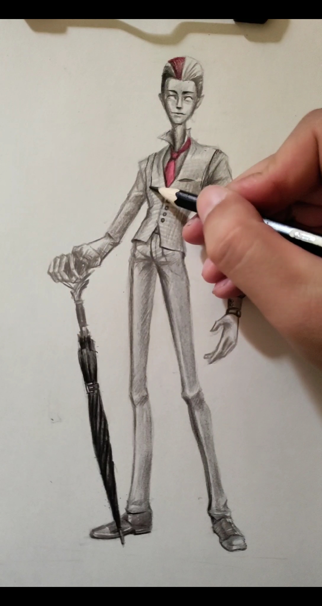 手绘#来给这个十头身帅哥点个赞-度小视