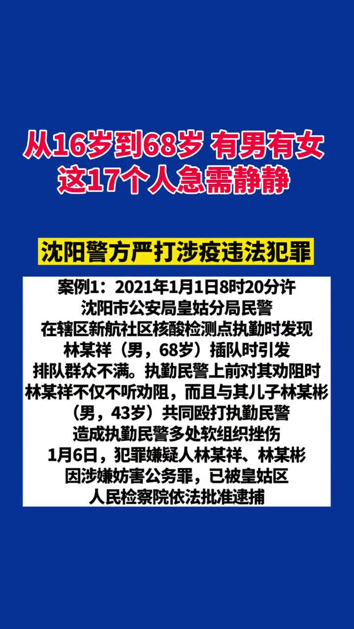 零容忍,出重拳!沈阳警方严打涉疫违法犯罪-度小视