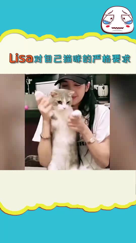 明星lisa舞担家的猫怎么可以不会跳舞呢表情管理还要到位