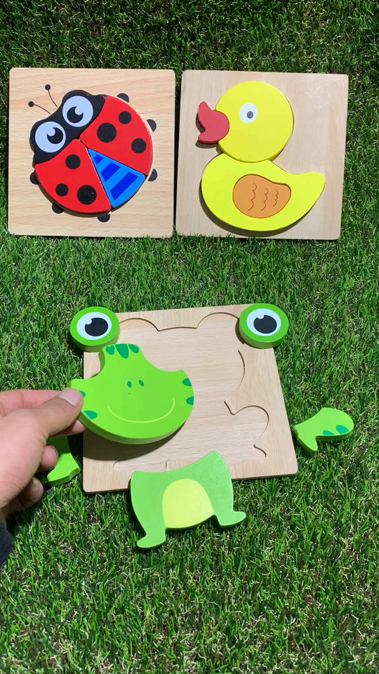 小青蛙立体拼图