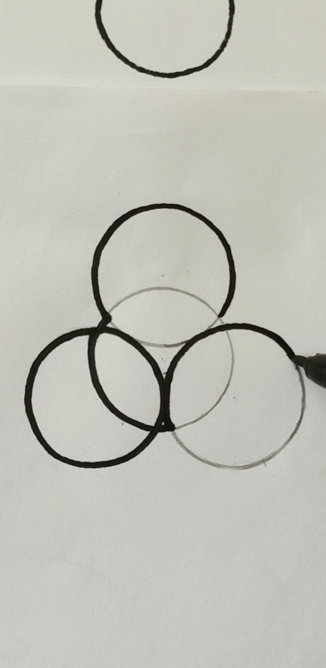 画画原来如此简单#一笔画圆