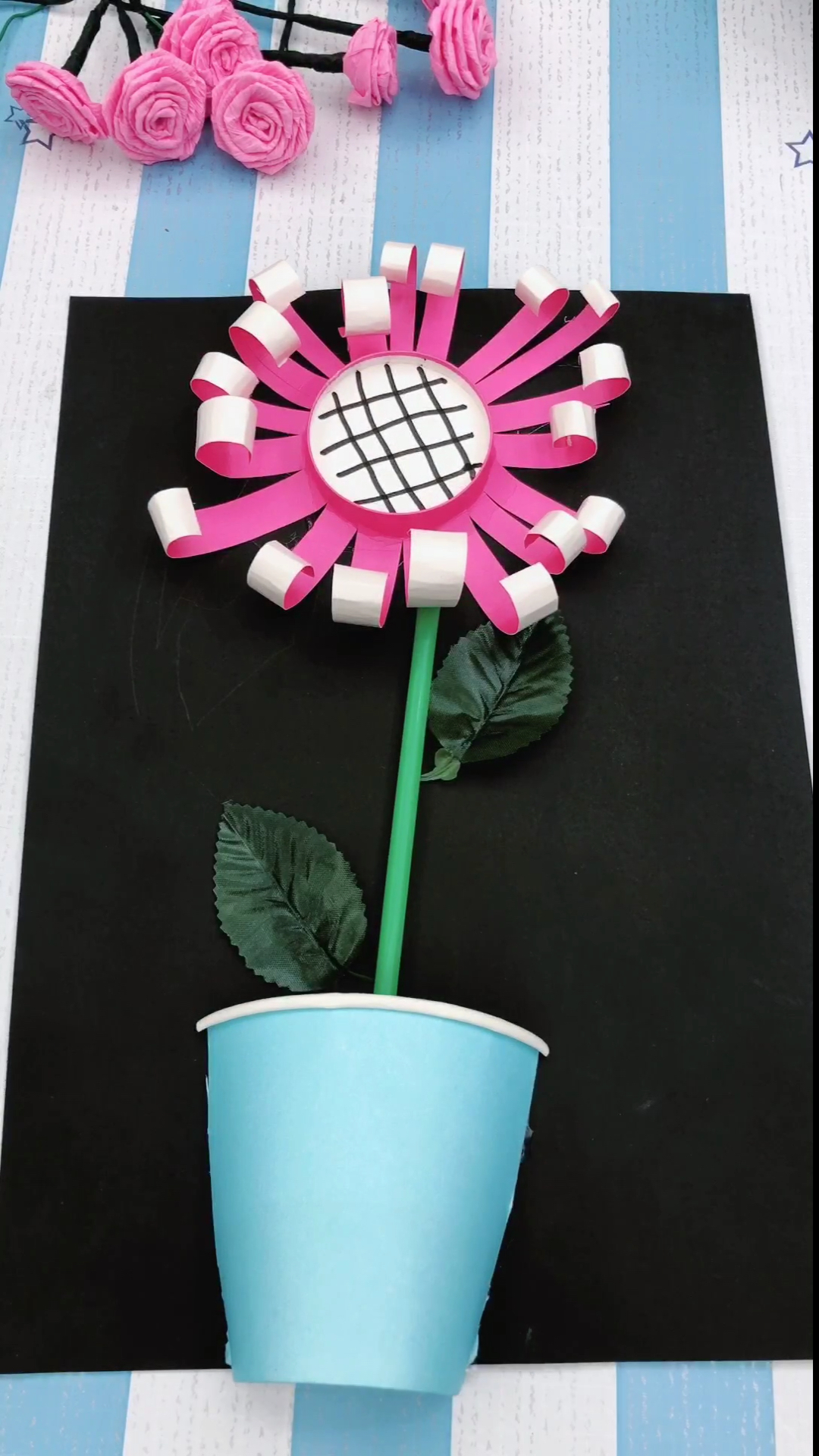 幼儿手工#女儿在幼儿园又得第一名