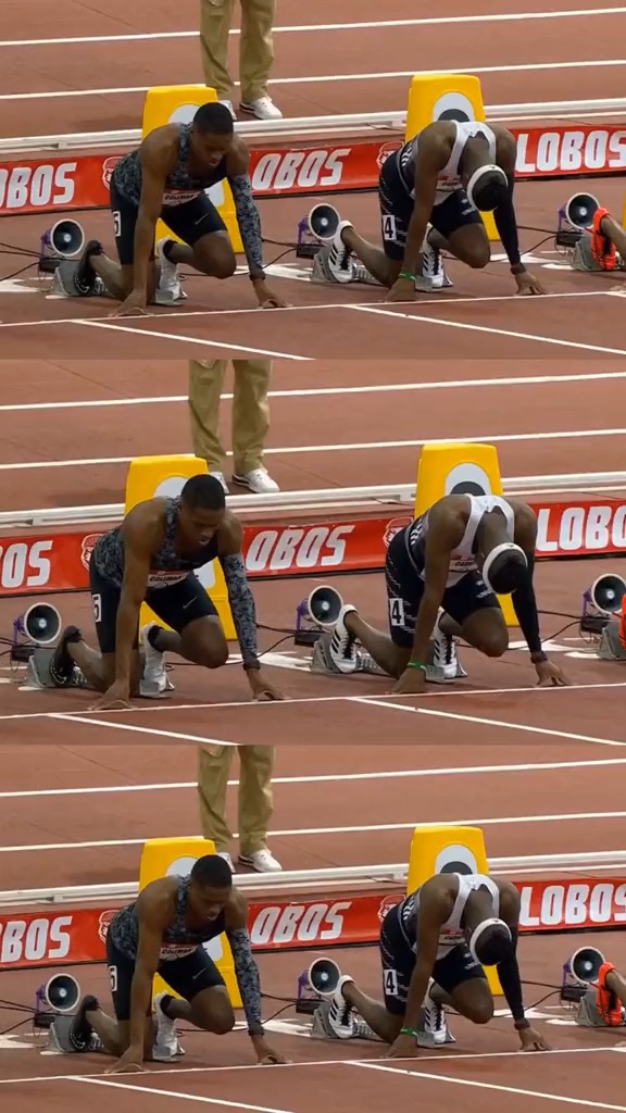 田径#启动机器科尔曼在起跑失误下跑出6″37绝对实力