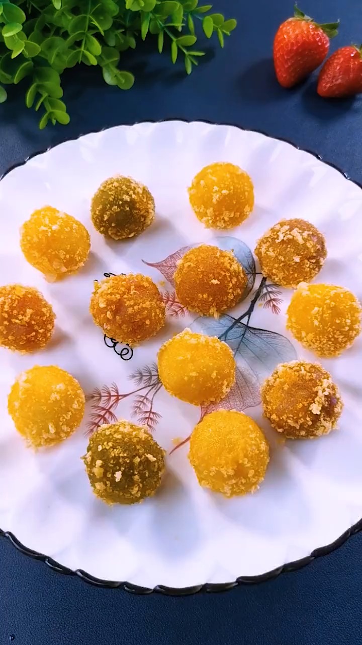 黄金脆皮汤圆,外酥里糯,还流心