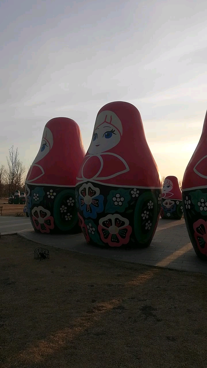 同江俄罗斯套娃广场!