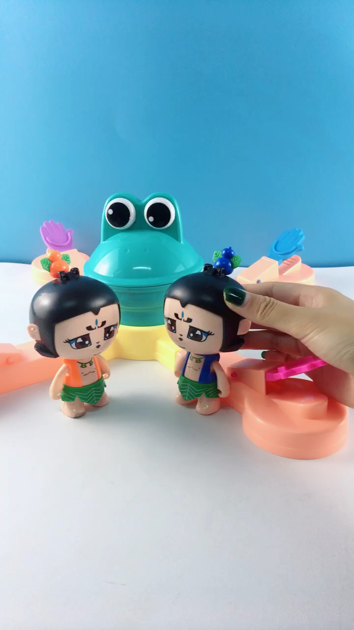 葫芦兄弟要青蛙吃豆的玩具