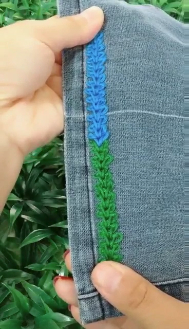 保加利亚游学记#裤腿锁边新针法