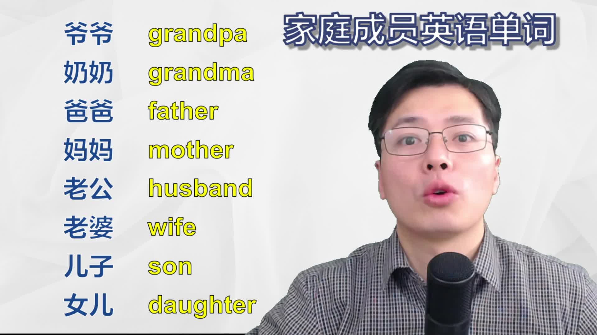 英語中關於家庭成員都有哪些英語單詞?老公老婆,原來是這樣說