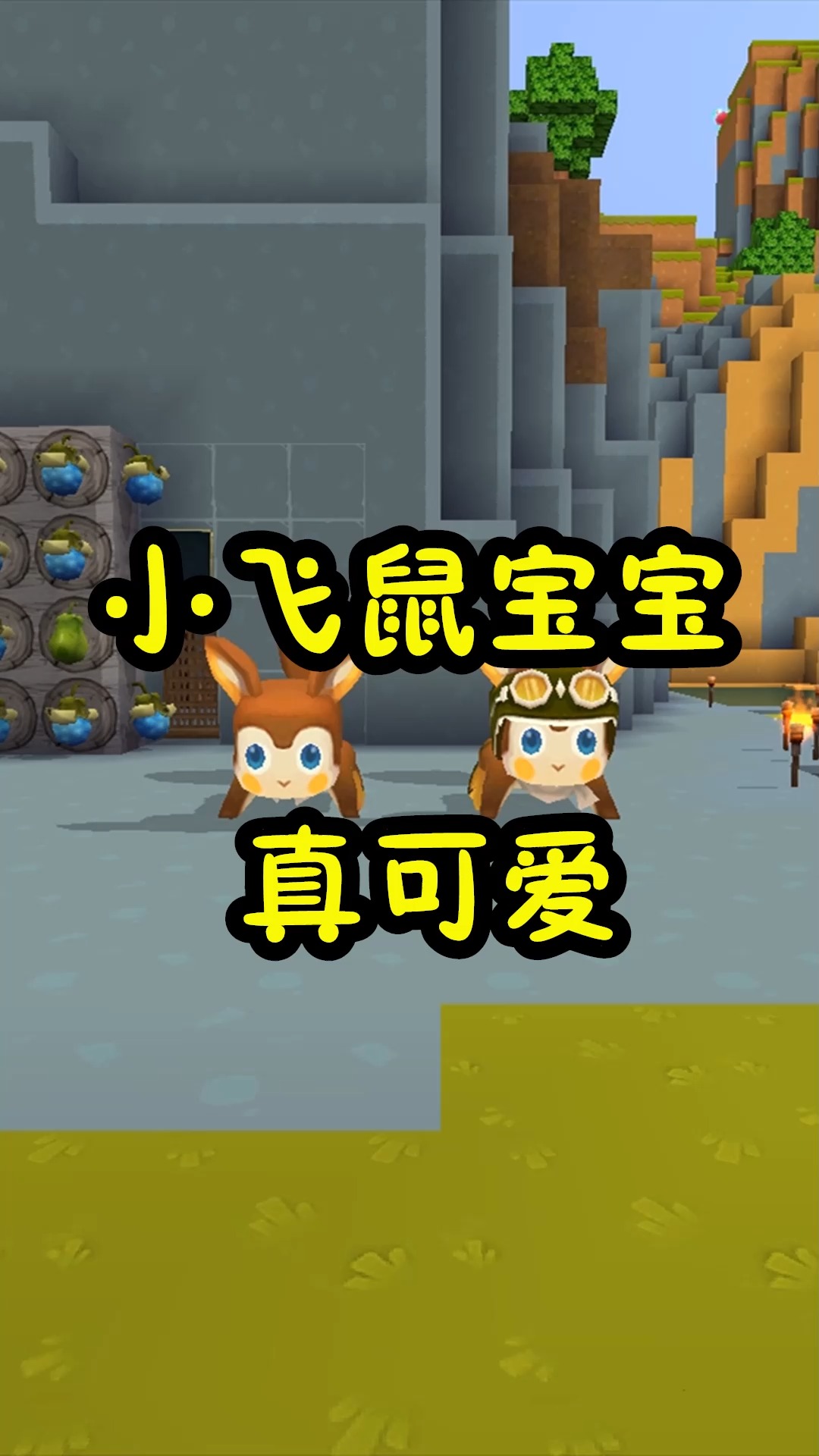 迷你世界#王木薯极限生存68:小飞鼠宝宝出生了,长的真可爱!-度小视