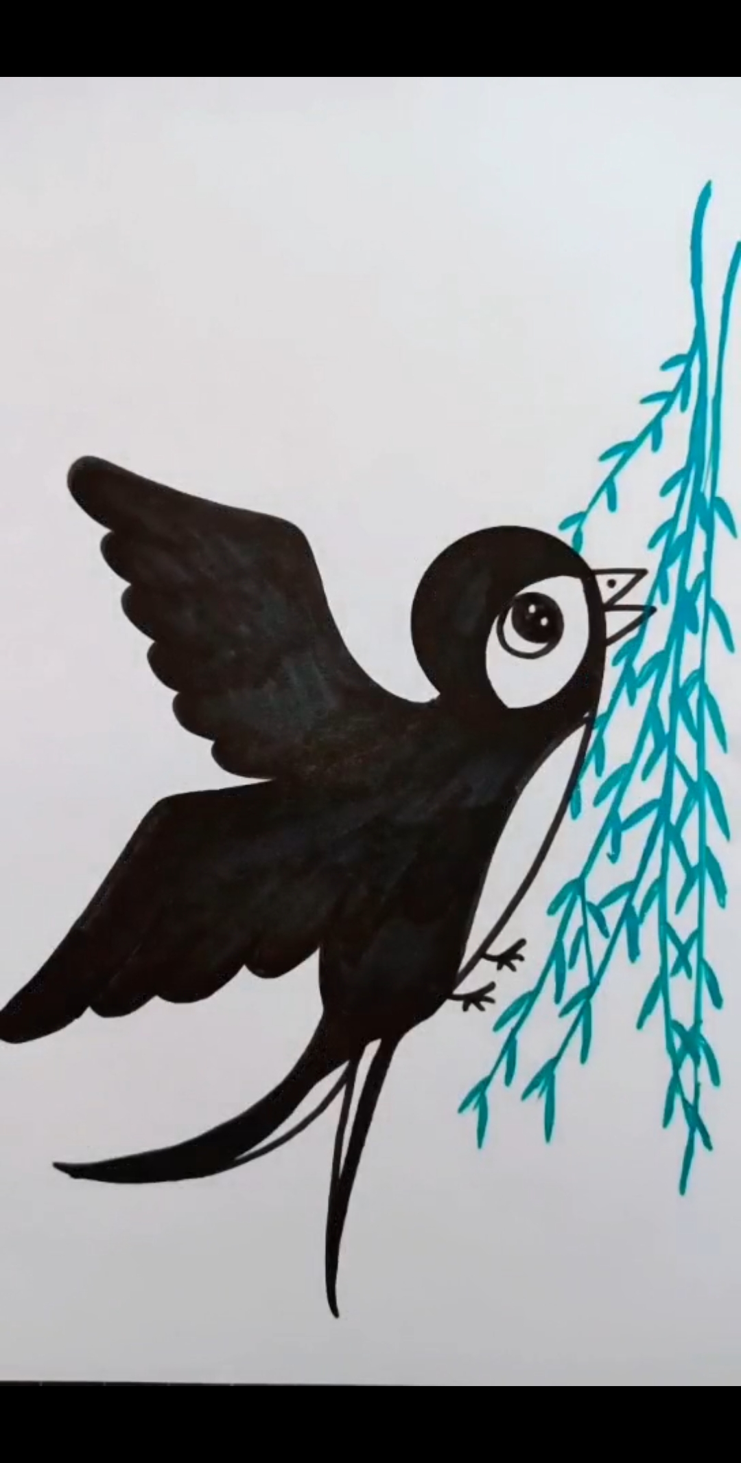 创意数字画#这是小燕子吗?