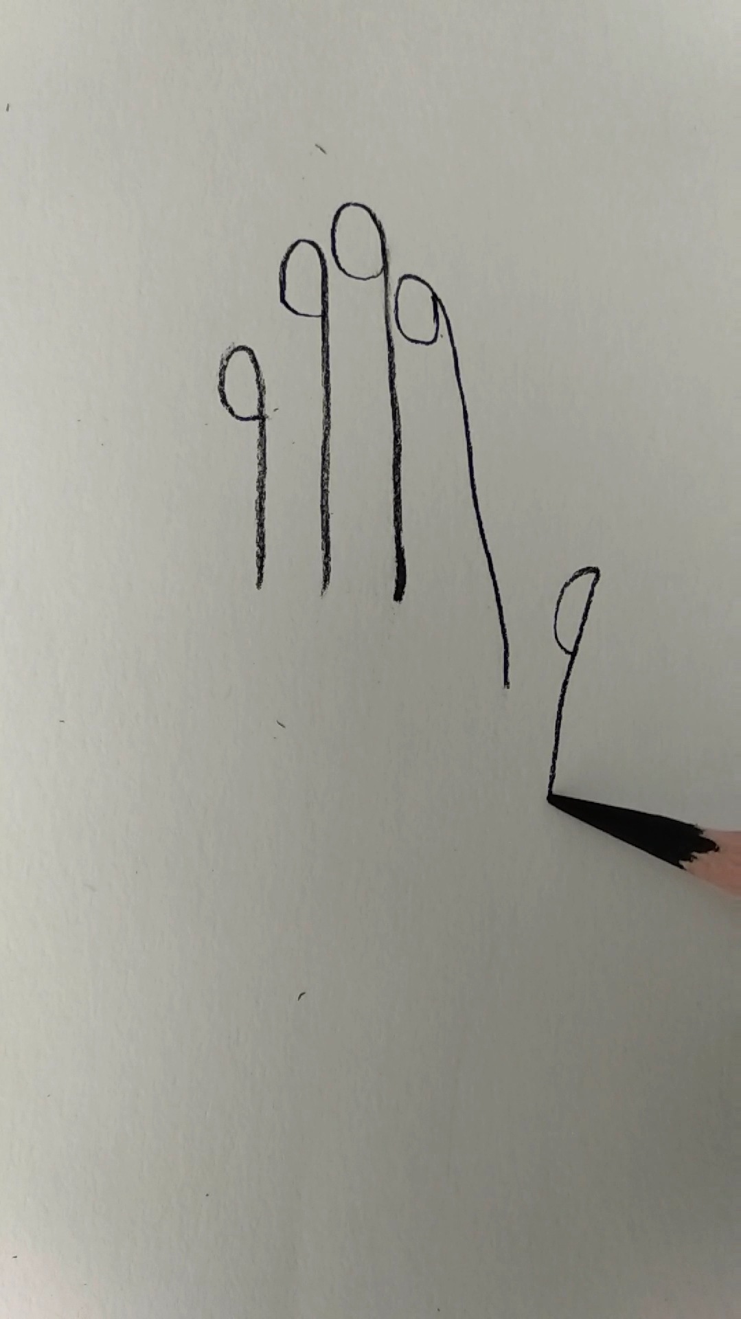 画画原来如此简单#教你用5个9画手