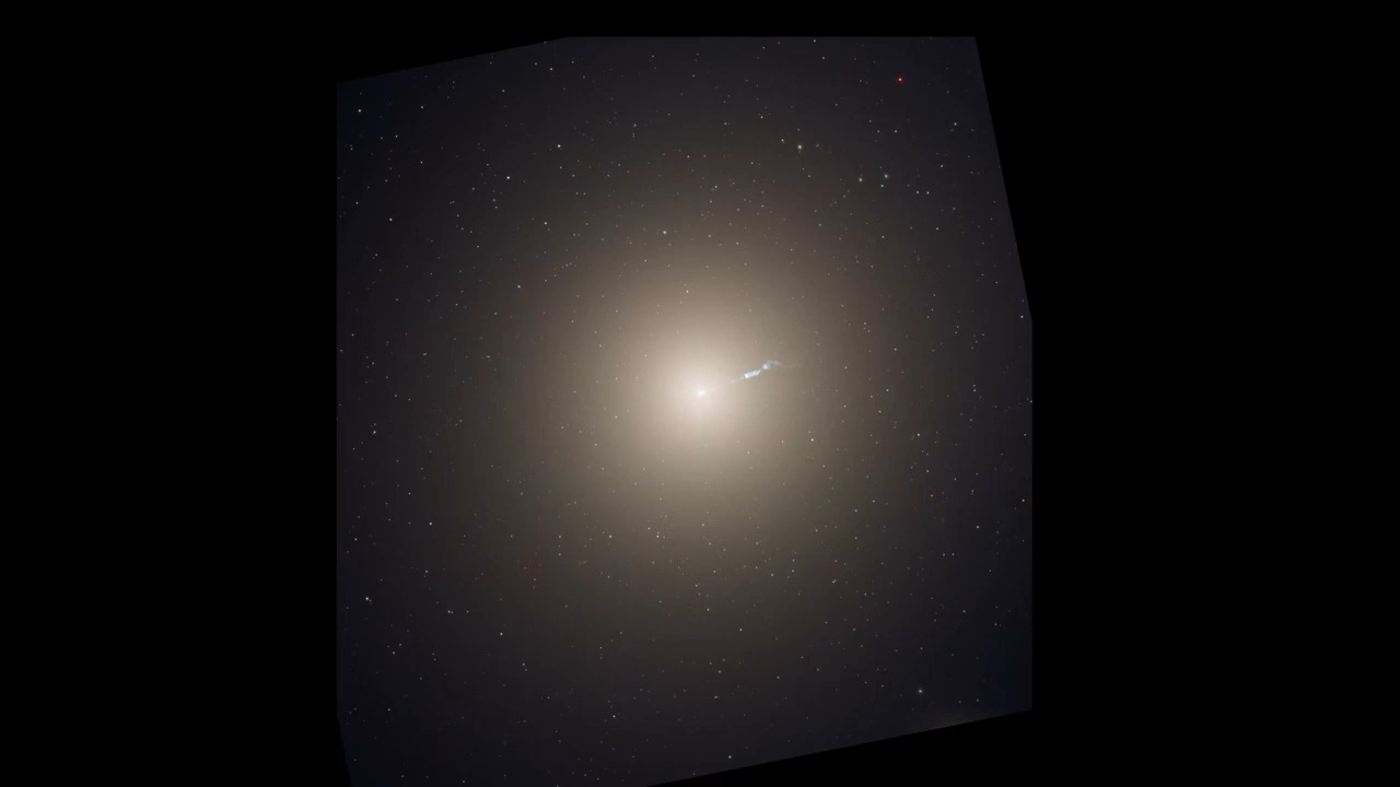 天文#看!这是m87椭圆星系,哈勃作品