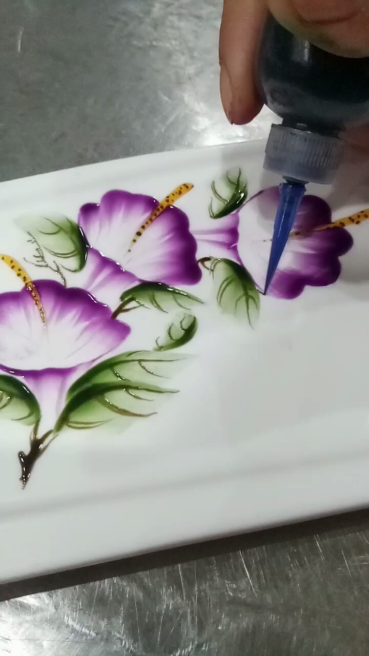 果酱绘画,牵牛花,谢谢欣赏