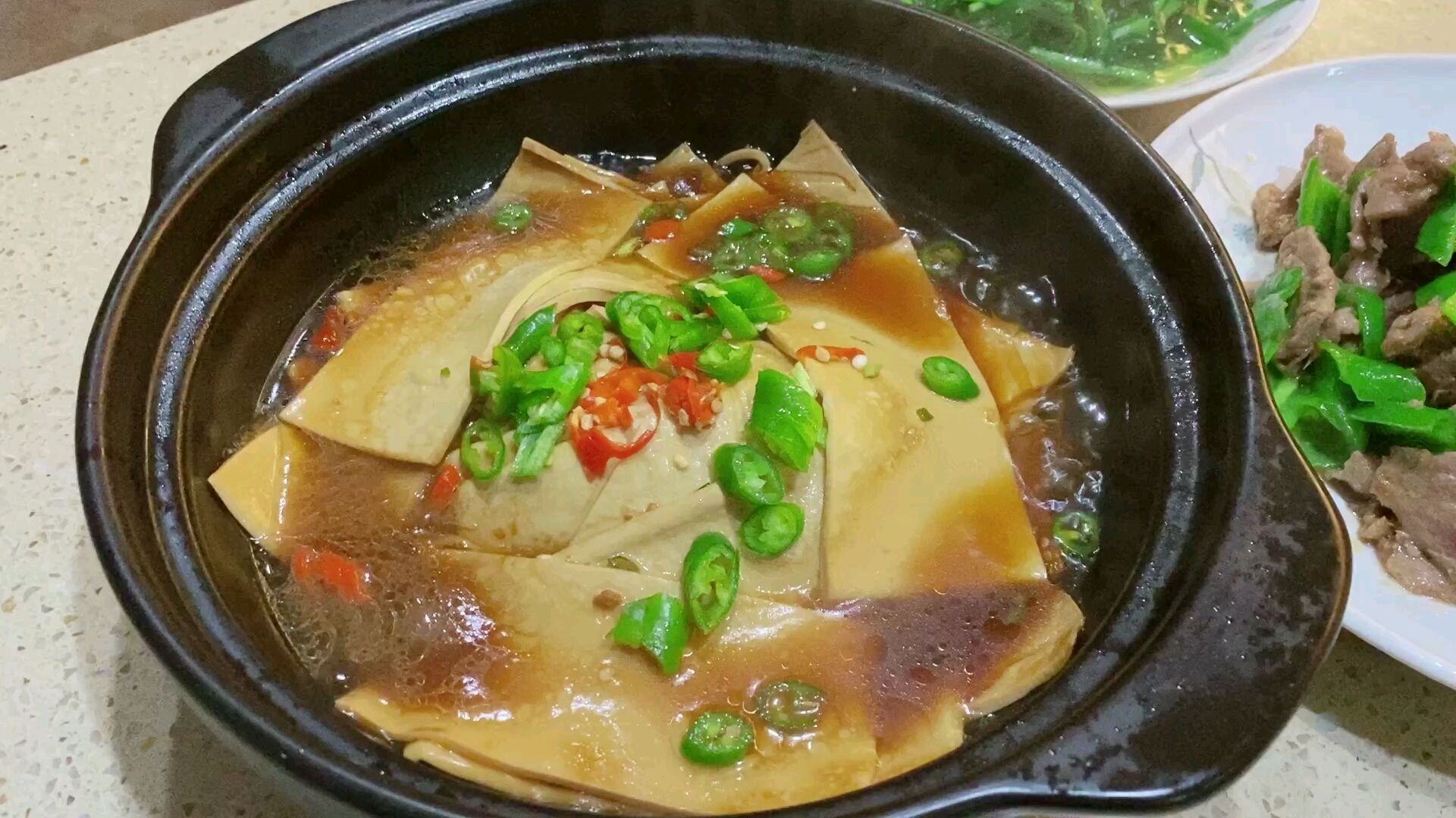 荤汤百叶尖椒牛肉