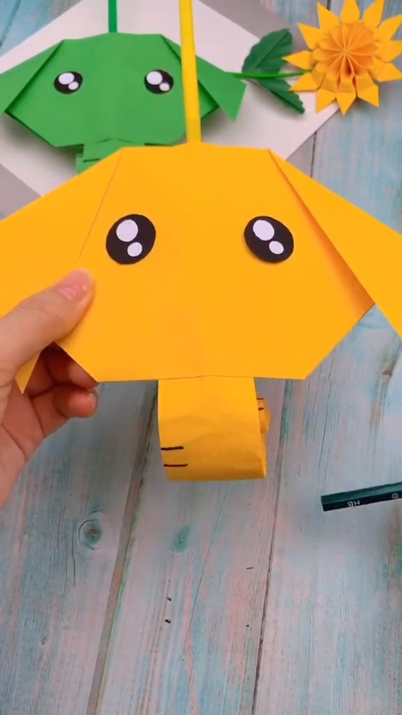 手工制作#给孩子们做个大象鼻子玩吧!