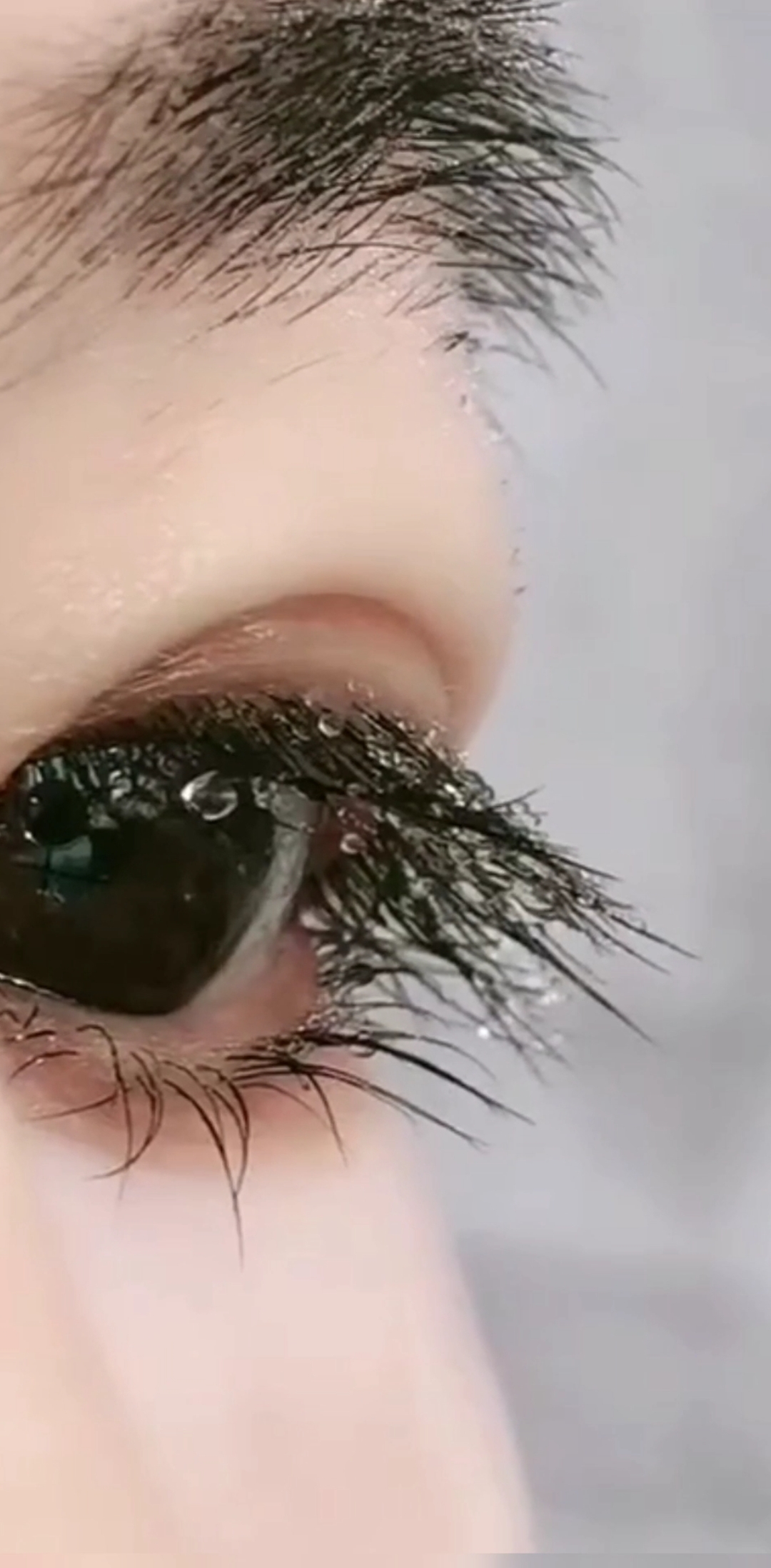 结冰的长睫毛