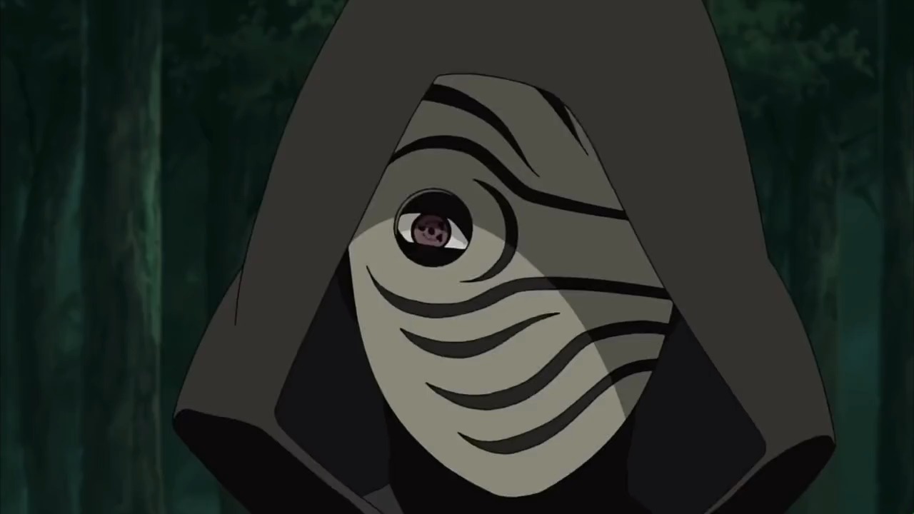 师徒的第一次交手,这时水门还不知道面具男是带土