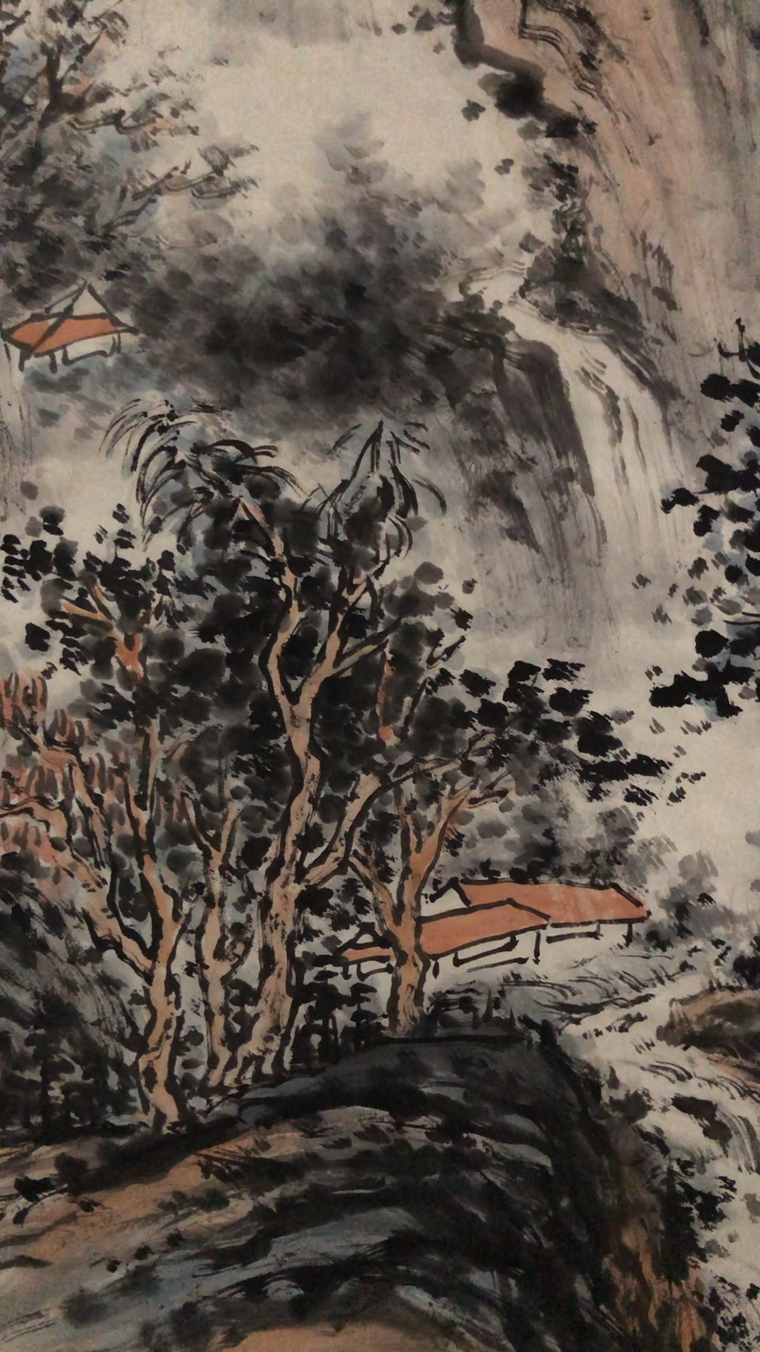 《溪山秋色》完成