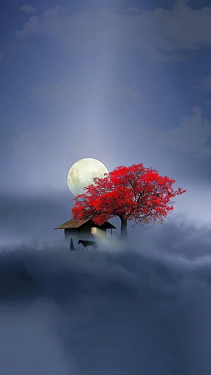 彩云追月月自明,我本把心向明月,奈何明月照沟渠,唯美意境