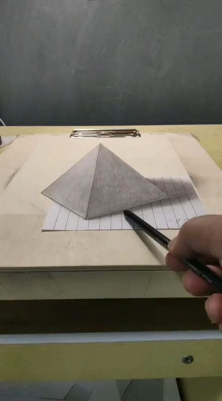 每天一点冷知识#3d立体画,从最简单学起,要学会观察,思考,看懂没?
